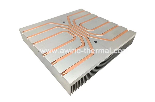 heat sink with copper pipe