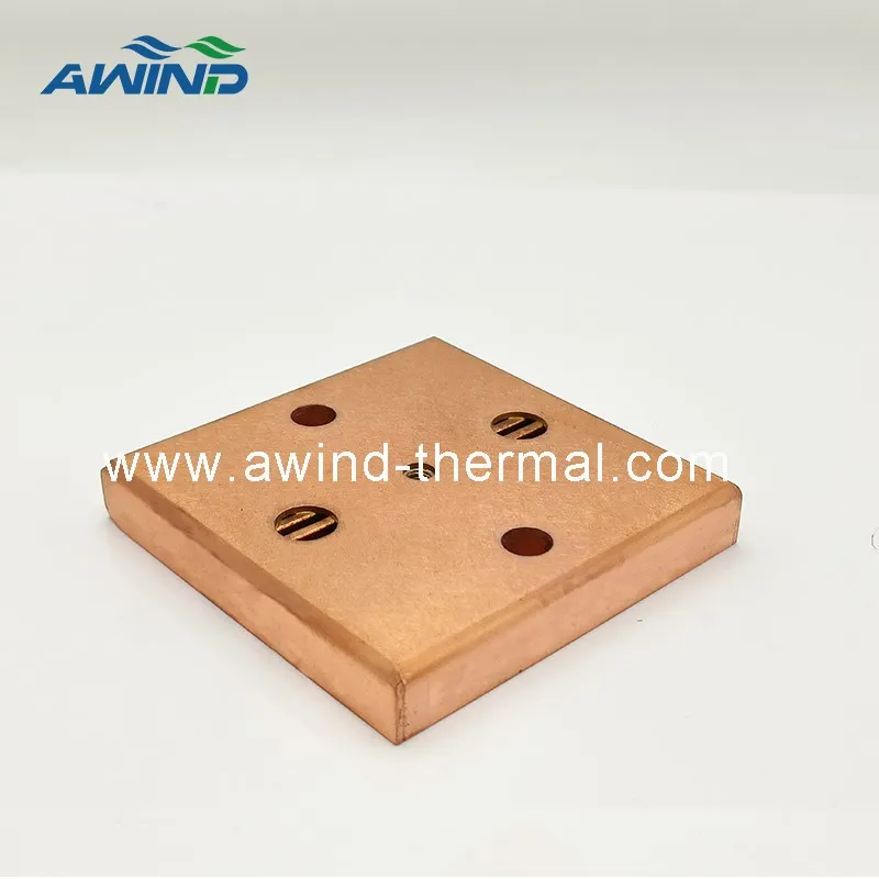 vacuum-brazing copper water cooling plate vacuum-brazing copper water cooling plate